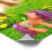 Kleines Pony und Einhörner Poster (Ecke)