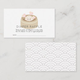 Kleines Potsticker Baby Shower Diaper Raffle Ticke Begleitkarte