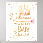 Kleines Princess Baby Dusche Begrüßungszeichen Poster (Vorne)