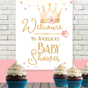 Kleines Princess Baby Dusche Begrüßungszeichen Poster
