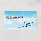 Kleines privates Flugzeug im Himmel Visitenkarte (Rückseite)