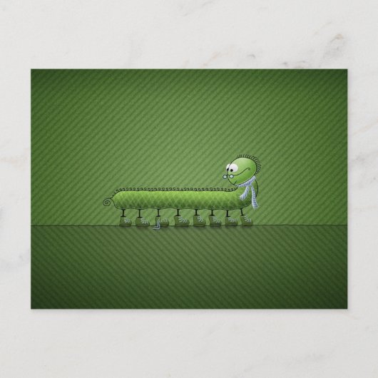 Kleines Problem (grün) Postkarte (Vorderseite)