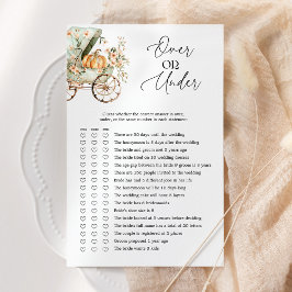 Kleines Pumpkin-Kinderduschenspiel über oder unter