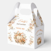 Kleines Pumpkin Pastel Babydusche Medium Gable Geschenkschachtel (Rückseite)