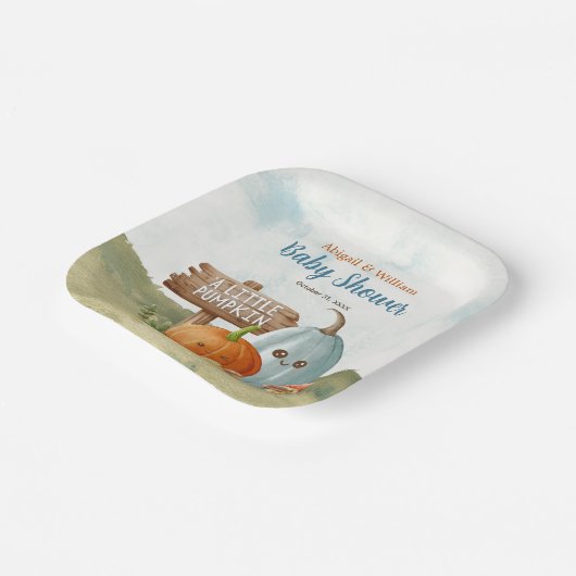 Kleines Puppen Baby Dusche Party Pappteller (Gewinkelt)