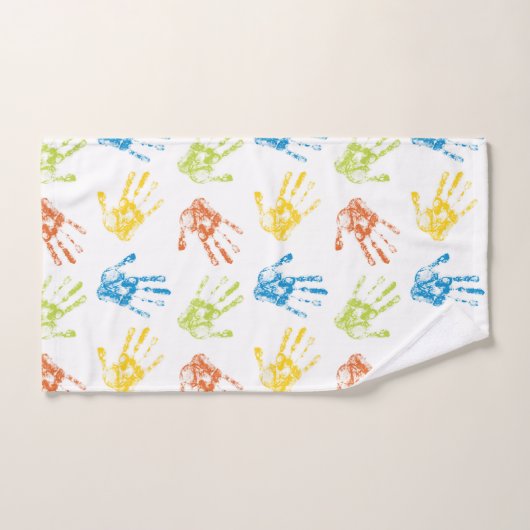 Kleines Rainbow Handdrucke Badezimmer Handtuchhand Badhandtuch Set (Handtuch)