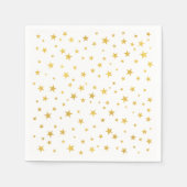 Kleines Random Gold Stars Muster Serviette (Vorderseite)