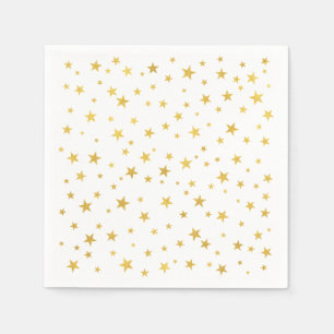 Kleines Random Gold Stars Muster Serviette