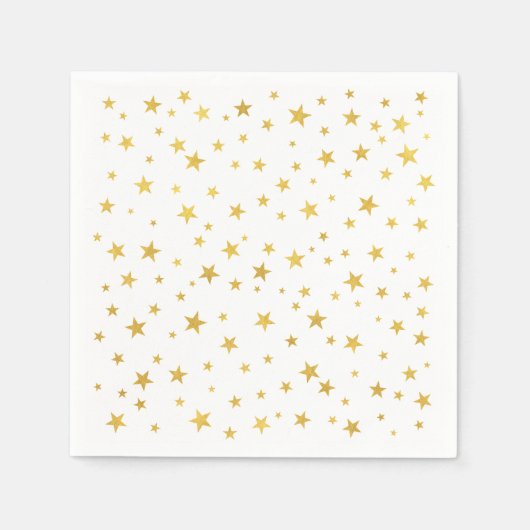Kleines Random Gold Stars Muster Serviette (Vorderseite)