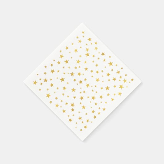 Kleines Random Gold Stars Muster Serviette (Ecke)