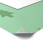 Kleines Red Car Winter Baby Dusche Begrüßungszeich Poster (Ecke)