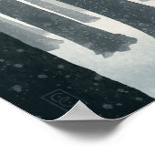 Kleines Red Riding Hood Illustriertes Poster (Ecke)