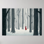 Kleines Red Riding Hood Illustriertes Poster (Vorne)