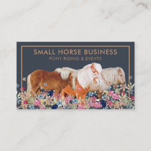 Kleines Reitpferd Zucht Pony Visitenkarte