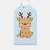 Kleines Rentier Geschenkanhänger (Vorderseite)