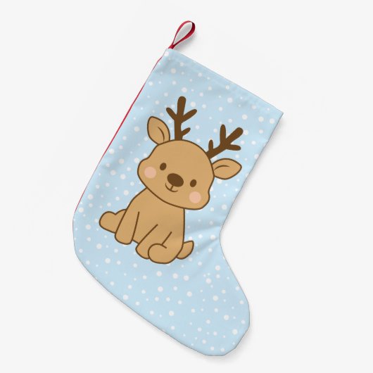Kleines Rentier Kleiner Weihnachtsstrumpf (Vorderansicht (hängend))