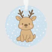 Kleines Rentier Ornament (Rückseite)