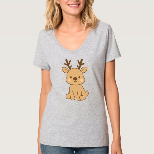 Kleines Rentier T-Shirt (Vorderseite)