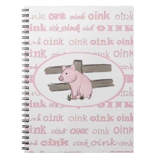 Kleines rosa Ferkel-Notizbuch Notizblock (Vorderseite)