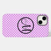 Kleines, rosa, Personalisiertes Muster Ca Case-Mate iPhone Hülle (Rückseite (Horizontal))