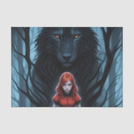 Kleines Rot und Wolf-Dekoupage Seidenpapier