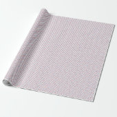 Kleines Rot Weiß Blau Gitter Geschenkpapier (Ungerollt)