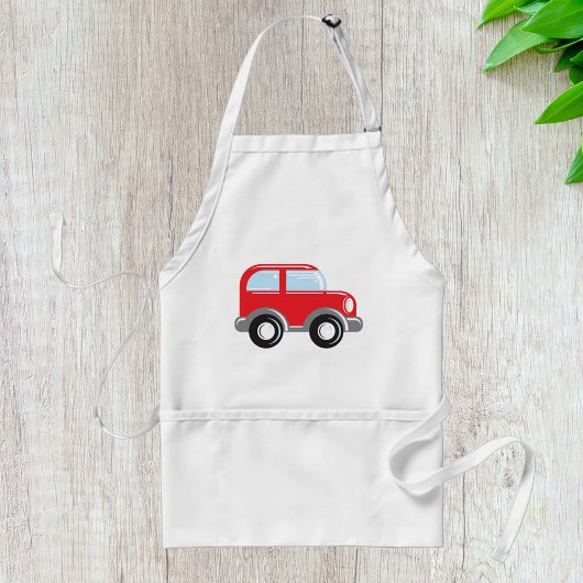 Kleines rotes Auto Schürze