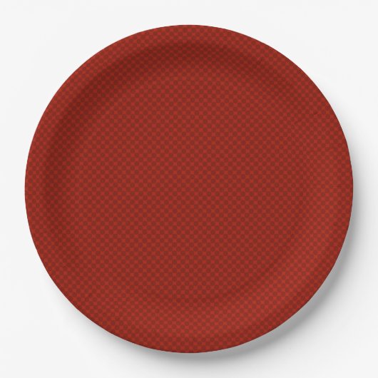 Kleines rotes geometrisches Muster Pappteller (Vorderseite)