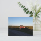 Kleines rotes Haus Postkarte (Stehend Vorderseite)