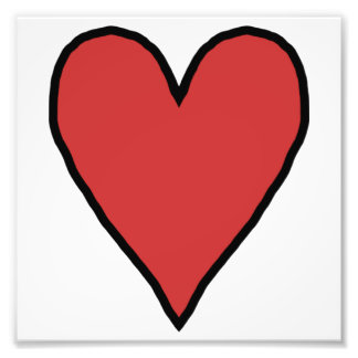 Kleines Rotes Herz der Liebe 10 Fotodruck