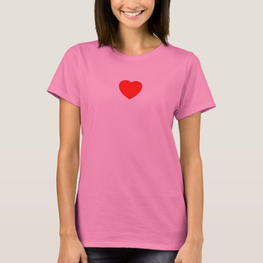 kleines rotes Herz T-Shirt (Vorderseite)