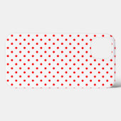 Kleines rotes Tupfenmuster Case-Mate iPhone Hülle (Rückseite (Horizontal))