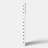 Kleines rotes Tupfenmuster Case-Mate iPhone Hülle (Rückseite / Rechts)