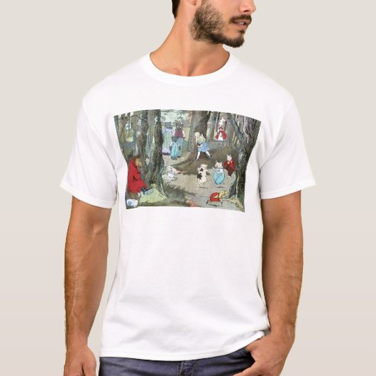 Kleines Rotkäppchen: Enden-Seiten T-Shirt (Vorderseite)