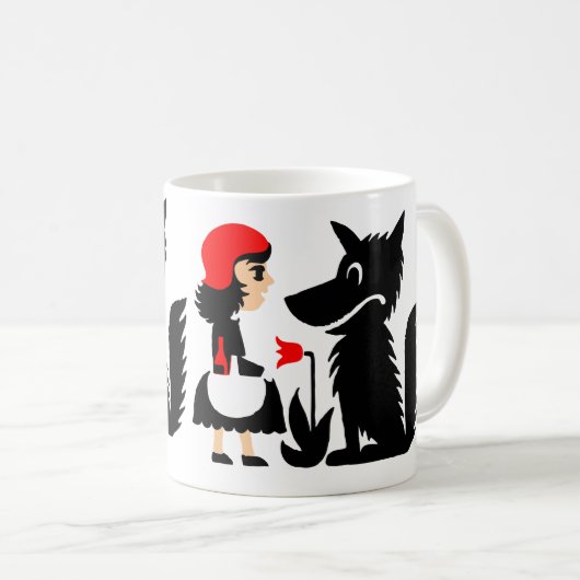 Kleines Rotkäppchen Kaffeetasse (VorderseiteRechts)