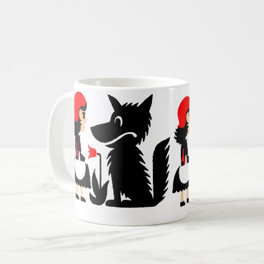 Kleines Rotkäppchen Kaffeetasse (Vorderseite Links)