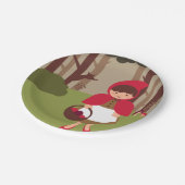 Kleines Rotkäppchen Pappteller (Schrägansicht)