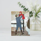 Kleines Rotkäppchen: Wenig rotes Safe Postkarte (Stehend Vorderseite)