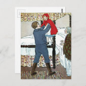 Kleines Rotkäppchen: Wenig rotes Safe Postkarte (Vorne/Hinten)