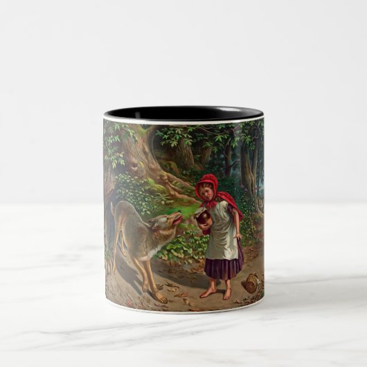 Kleines Rotkäppchen Zweifarbige Tasse (Mittel)