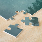 Kleines Ruderboot auf einem unsicheren See Puzzle (Seite)