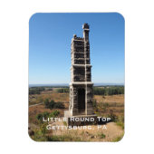 Kleines Runder Top in Gettysburg PA Magnet (Vertikal)