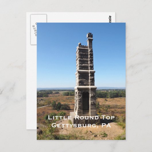 Kleines Runder Top in Gettysburg PA Postkarte (Vorne/Hinten)