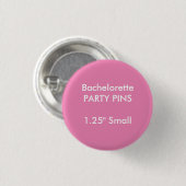 Kleines rundes Junggeselinnen-Abschieds-Button der Button (Vorne & Hinten)