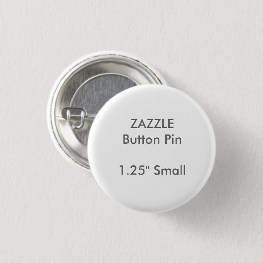 Kleines rundes Knopf-Button ZAZZLE Button (Vorne & Hinten)