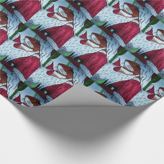 KLEINES SANTA-MAUSverpackungspapier Geschenkpapier (Ecke)