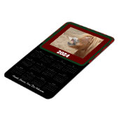 Kleines Schachbrett Karierter Sonnenstrahlen-Kalen Magnet (Linke Seite)