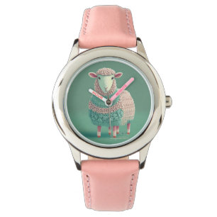 Kleines Schaf in einer Armbanduhr! Armbanduhr
