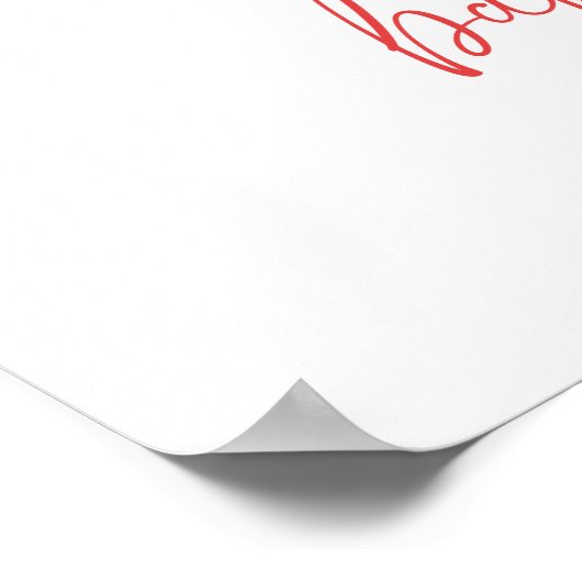 Kleines Schatz-Valentins-Baby-Dusch-Empfang Poster (Ecke)