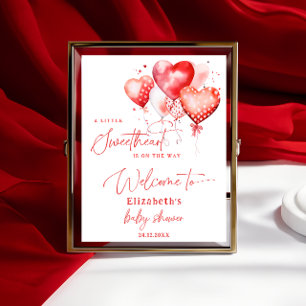 Kleines Schatz-Valentinstag-Baby Willkommen Poster